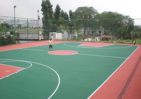 湖北省消防总队硅PU球场 